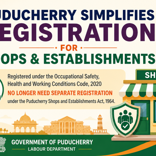 Puducherry Simplifies Registration for Shops & Establishments