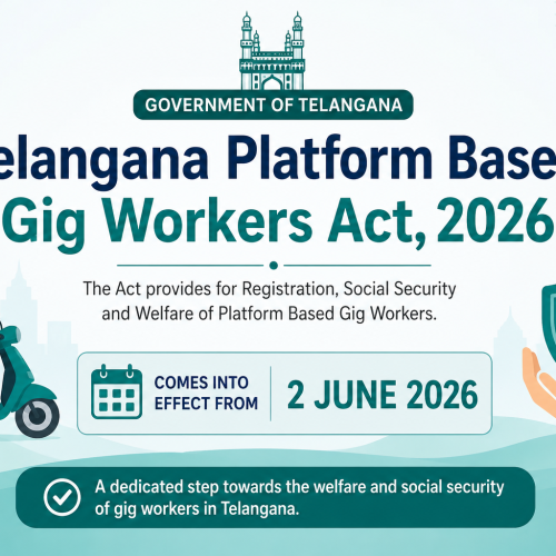 Telangana Gig Workers Welfare Act to Come into Force from 2 June 2026