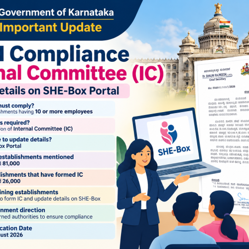 Karnataka Government Directs Institutions to Update Internal Committee Details on SHE-Box