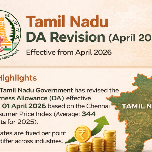 Tamil Nadu DA Revision (Effective April 2026)