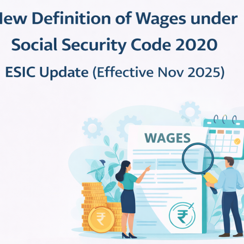 New Definition of Wages under Social Security Code 2020 – ESIC Update (Effective Nov 2025)