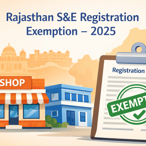 Rajasthan Shops & Establishments Act: Registration Exemption for Small Businesses