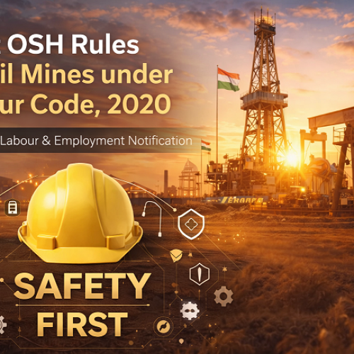 Draft OSH Rules for Oil Mines under Labour Code, 2020