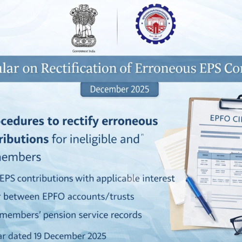 EPFO Circular on Rectification of Erroneous EPS Contributions – December 2025