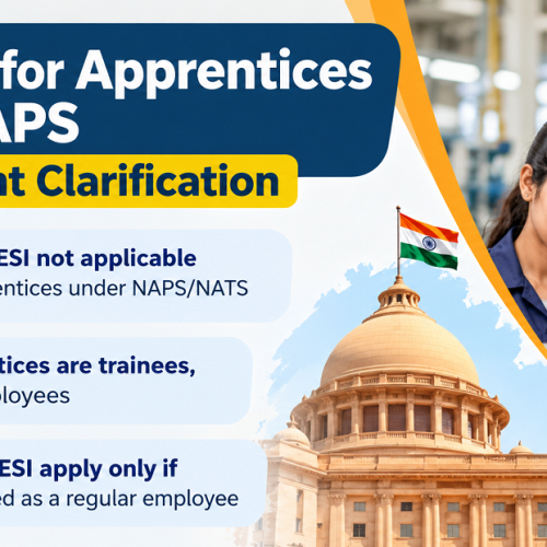 PF and ESI Applicability for Apprentices under NAPS – Government Clarification