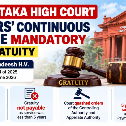Karnataka High Court Clarifies 5-Year Service Requirement for Gratuity