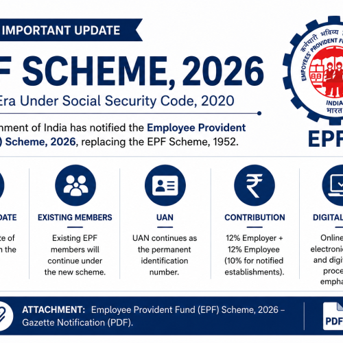 Employee Provident Fund (EPF) Scheme, 2026: A New Era Begins